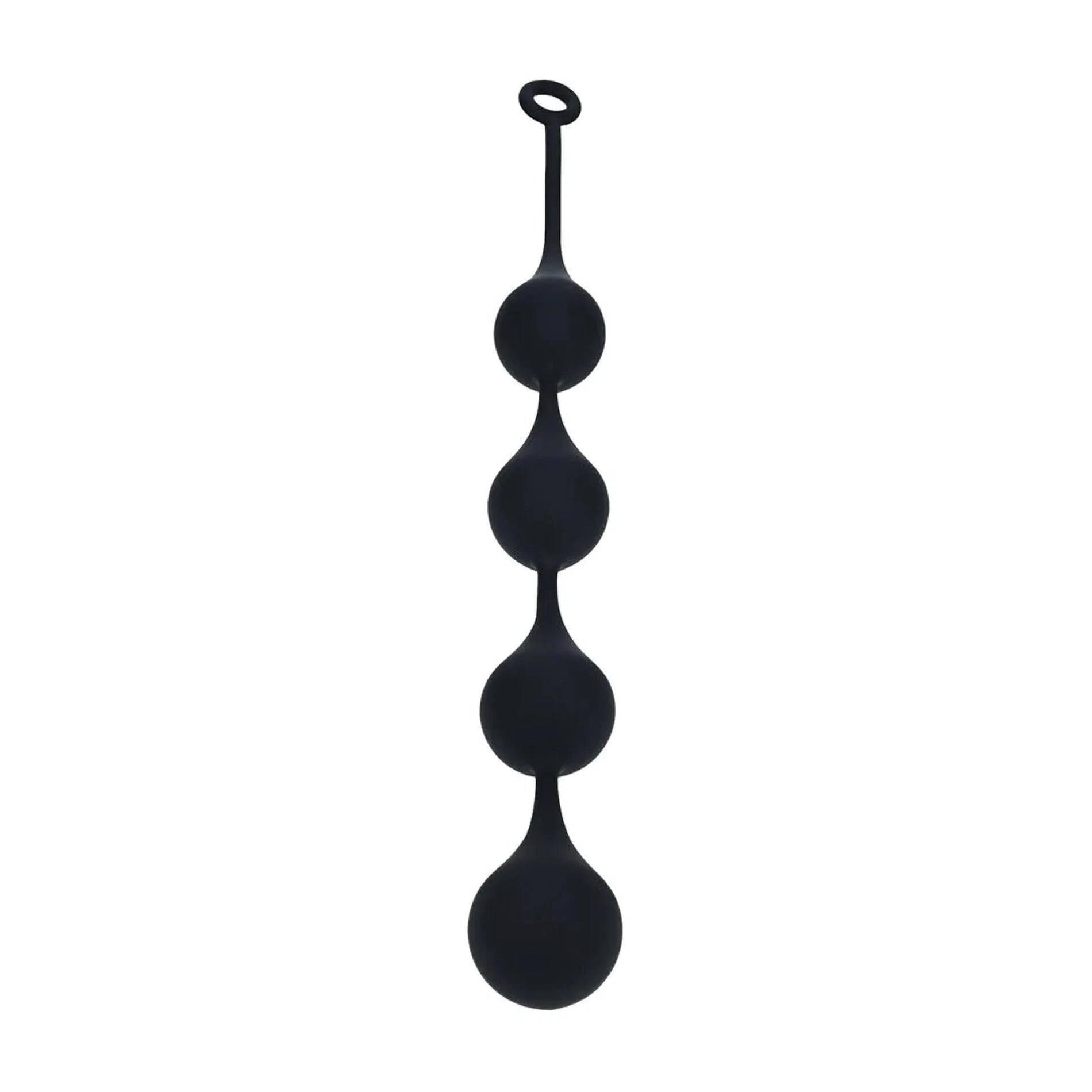 Boules anales en silicone Waterdrop - XXL - 60mm - Noir