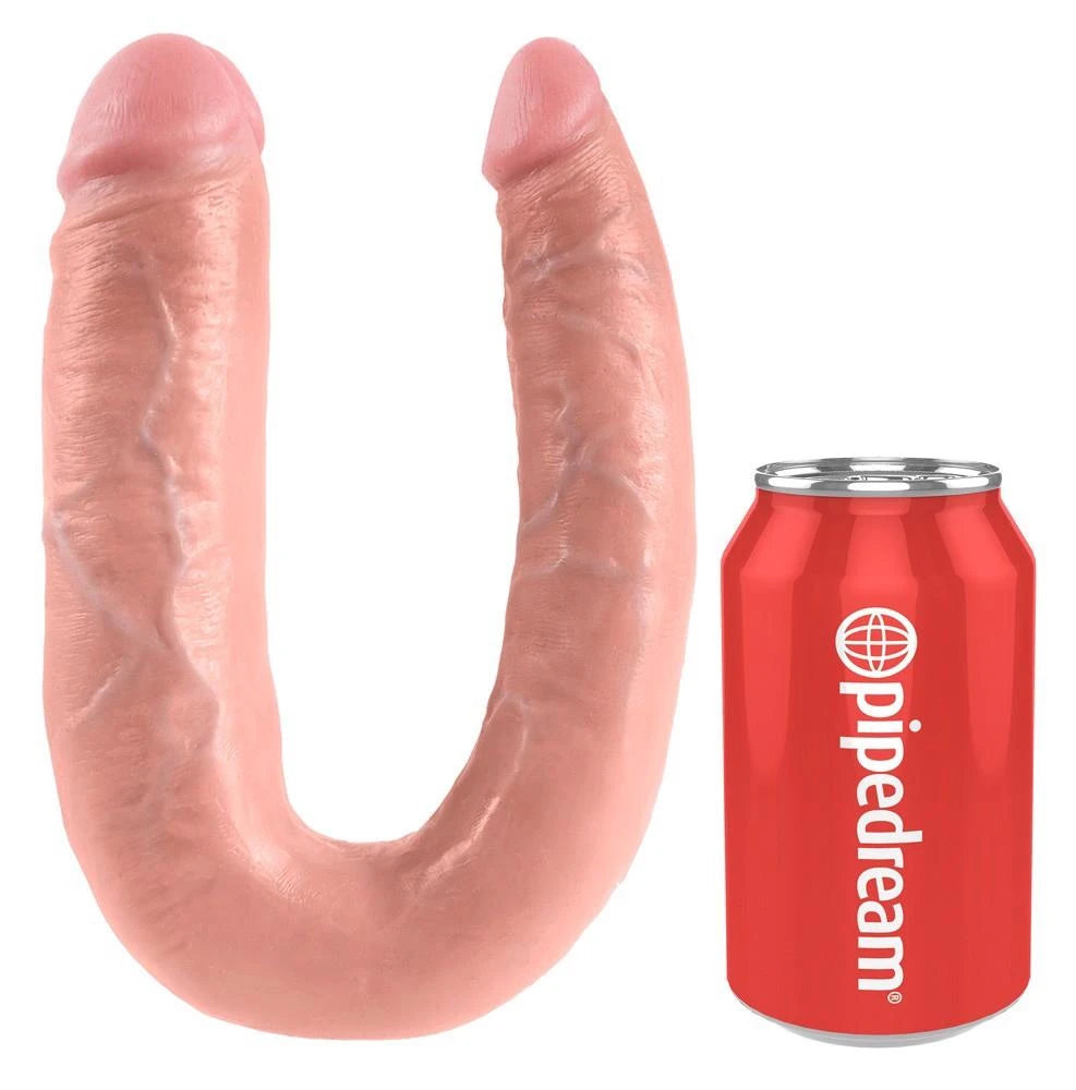 Consolador Trouble 43 cm – doble, nude | King Cock