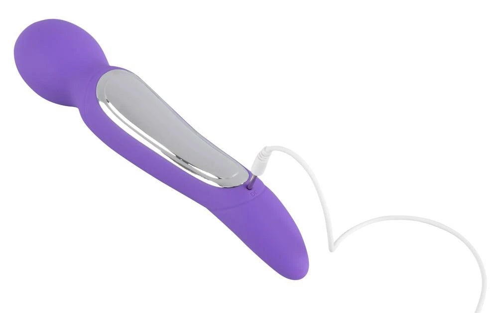 Wand-Massagegerät Motor – wiederaufladbar, doppelt, lila | Sweet Smile