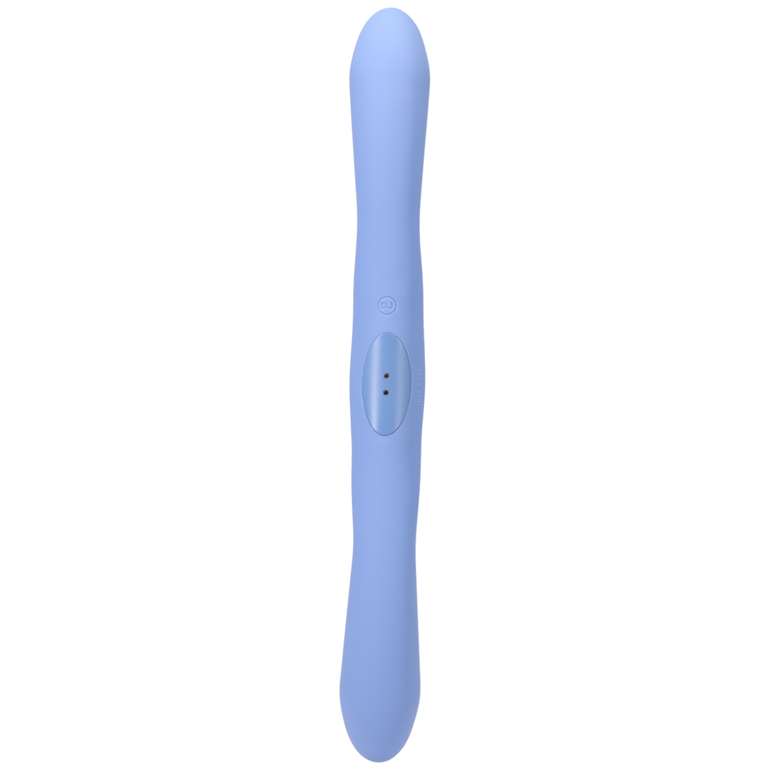 Duet - Vibromasseur double embout avec télécommande sans fil - Bleu pervenche