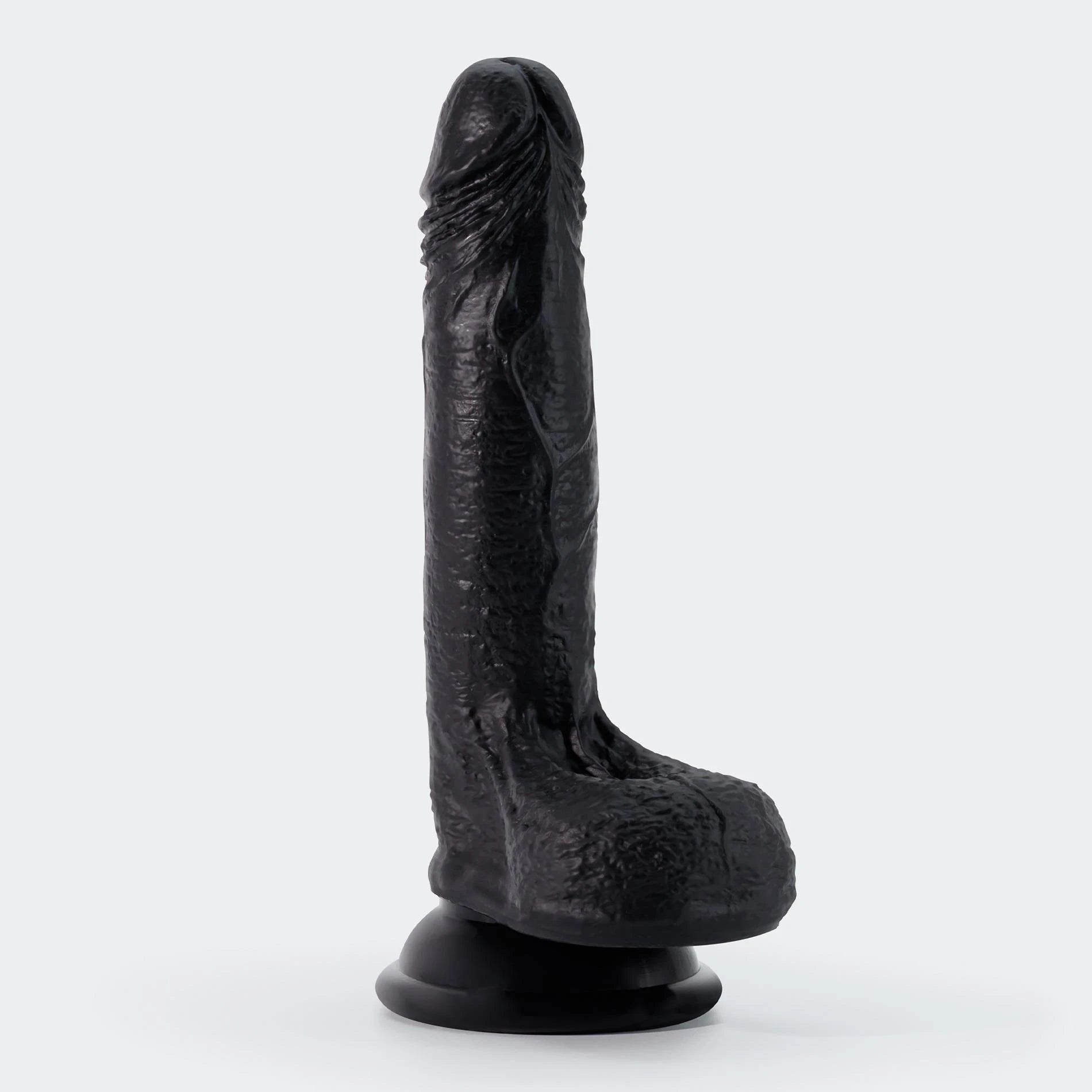 Inviktus - Liquid Silicone Dildo - 7 / 19 cm - Black