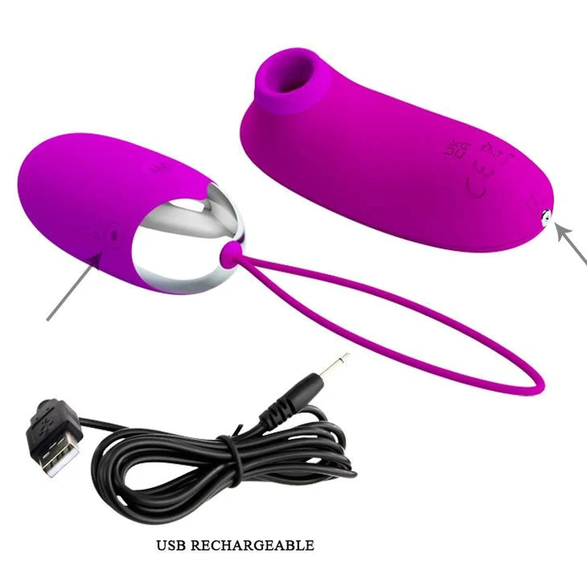Clitoral stimulator Orthus Multifunctional 2 12 functions – remote control, rechargeable | Pretty Love