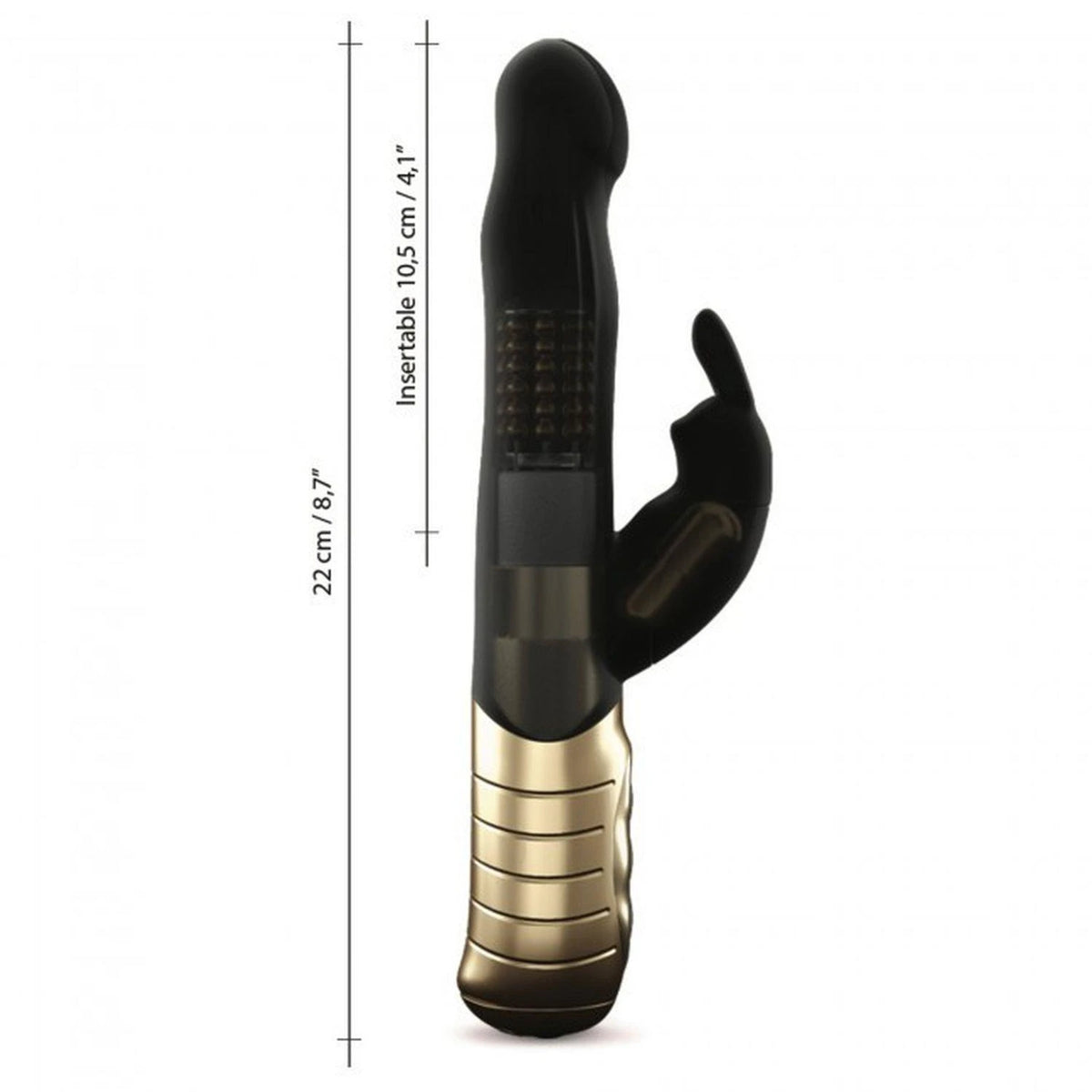 Vibromasseur rabbit Baby 7 fonctions – rechargeable, noir | Dorcel