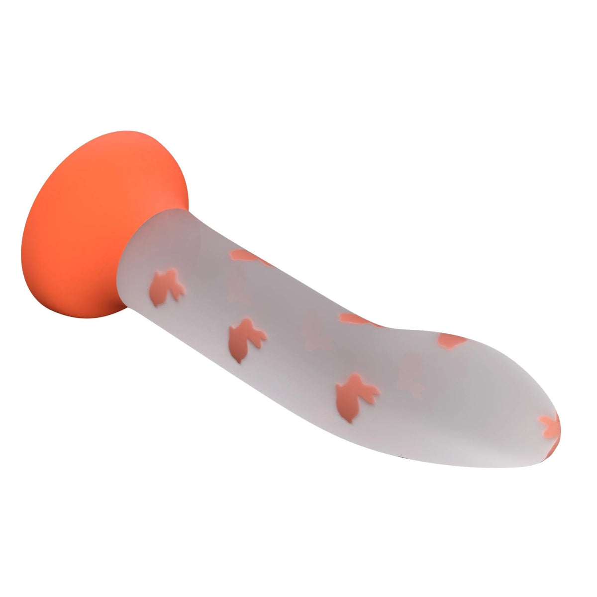 Realistic vibrator Magical Nightfall Luminous base – with suction cup, glow in the dark, clear | Pretty Love