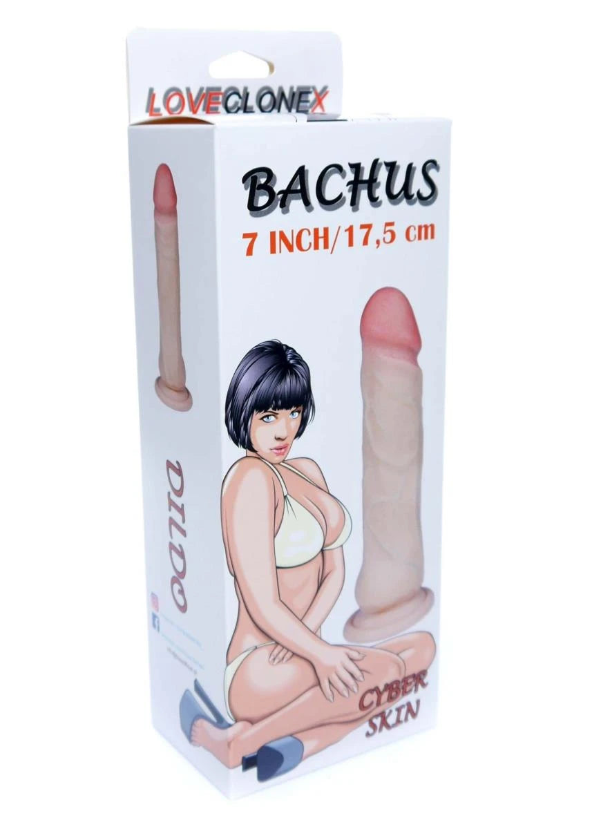 Dildo realistico Bachus Loveclonex 7″ 21 cm – con ventosa, in cyberskin, nude | Favorites