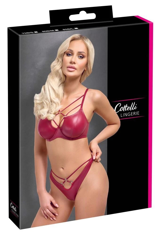 Ensemble soutien-gorge rouge 75B/S