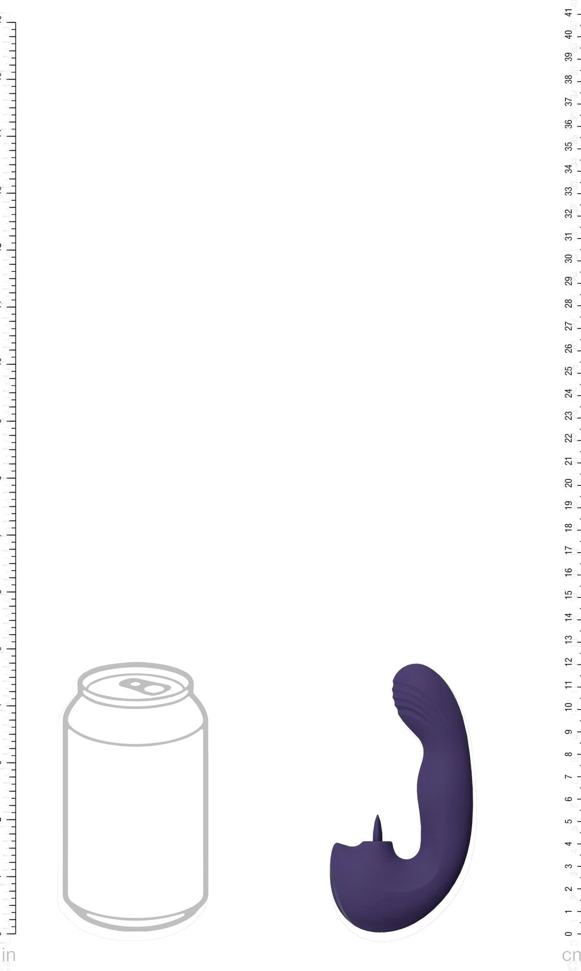 Yumi - Triple Motor G-Spot Finger Motion Vibrator and Flickering Tongue Stimulator - Purple
