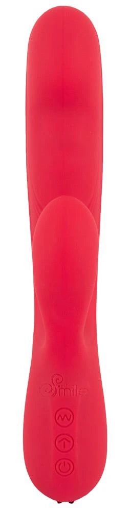 Vibratore rabbit Thumping 10 funzioni – ricaricabile, rosso | Sweet Smile