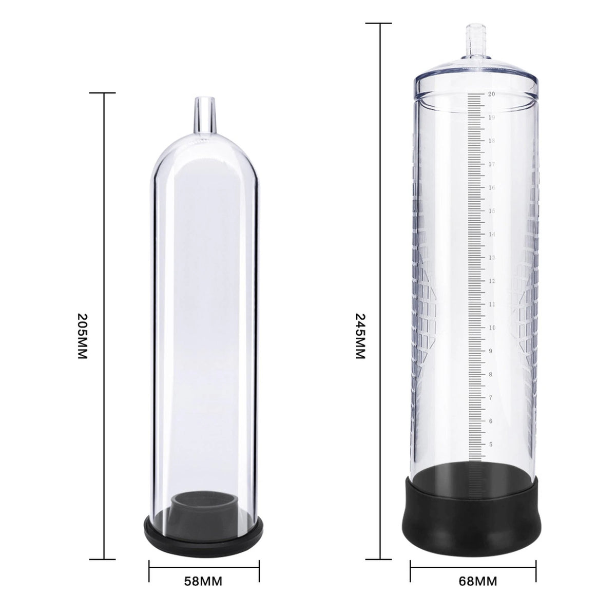 Pénisz pumpa Powerpump MAX 0.2 Black&Clear – átlátszó | Favorites