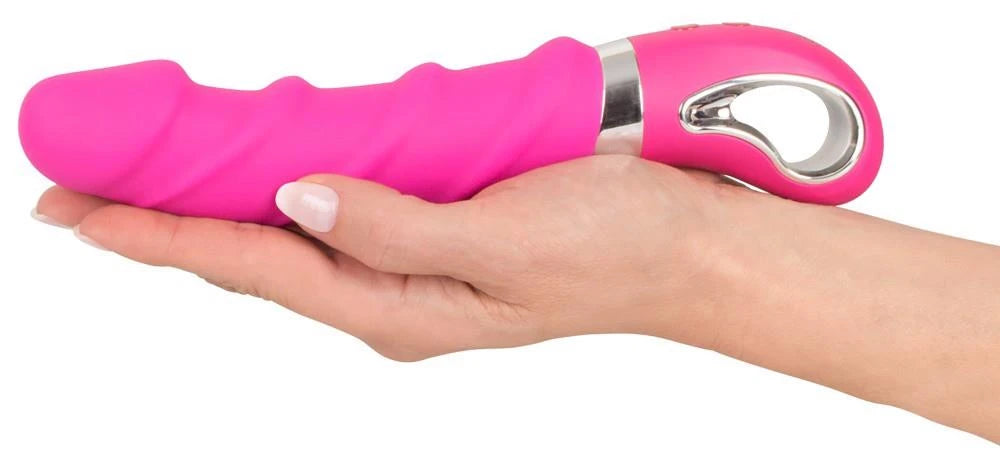 Klassischer Vibrator 12 Funktionen – wiederaufladbar, mit Wärmefunktion, rosa | Sweet Smile