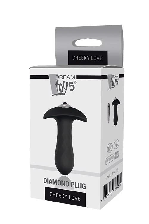 Analplug Cheeky Single – vibrierend, mit Schmuckstein | Dream Toys
