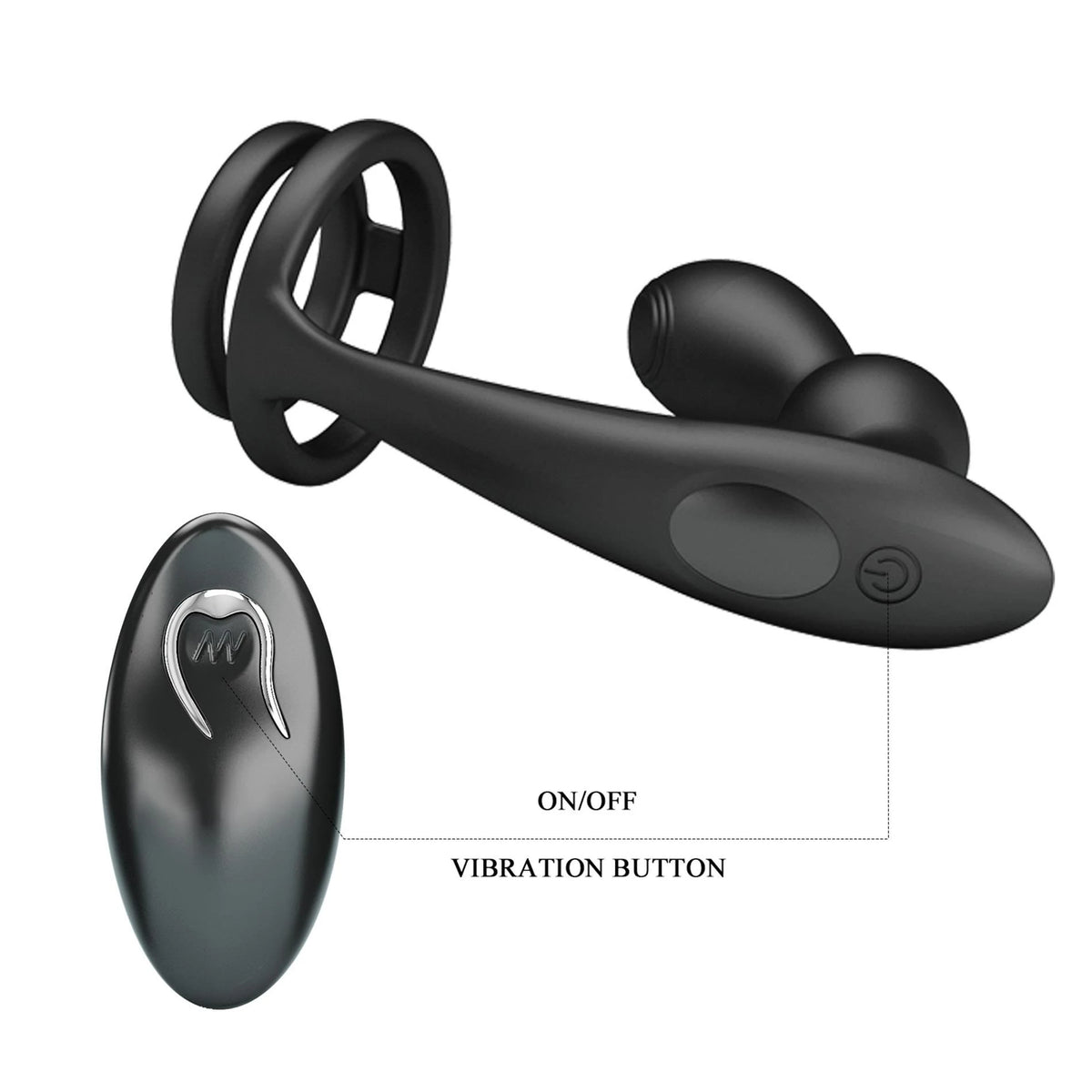 Anello fallico 12 funzioni – con telecomando, ricaricabile | Mr. Play