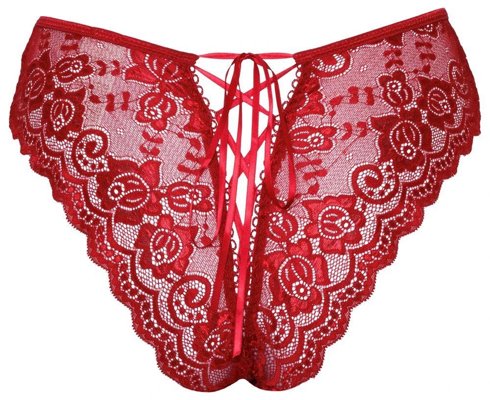 Panties – lace, satin, red | Cottelli LINGERIE