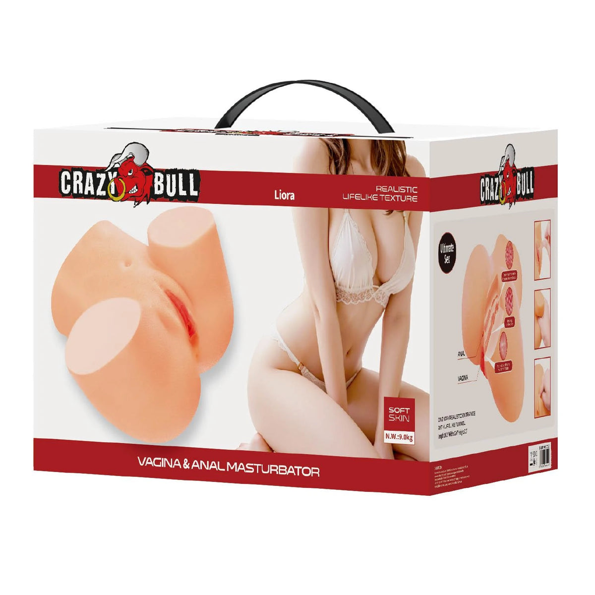 Masturbateur Liora – rechargeable, vibrant, nude | Crazy Bull