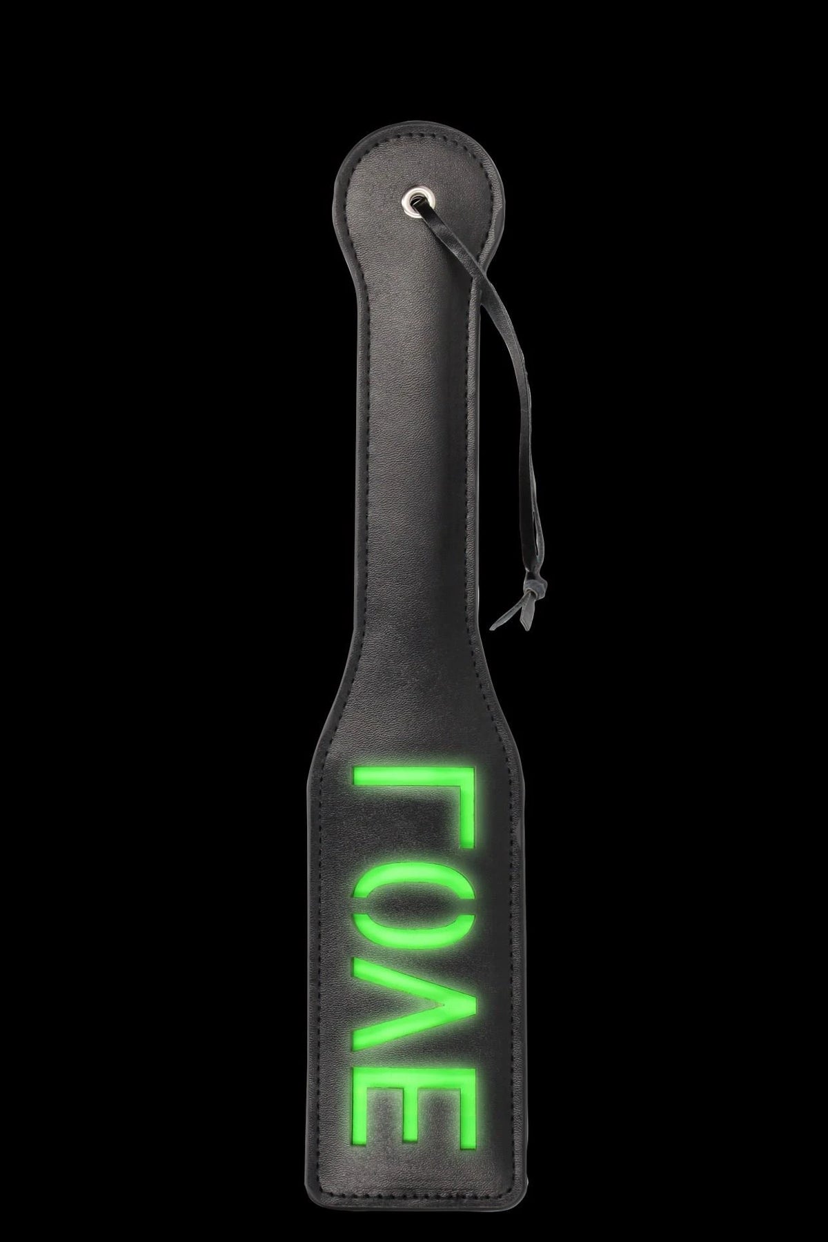 Látigo Paddle – fosforescente, verde 32.2 cm | Ouch!