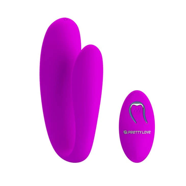 Stimulateur clitoridien Letitia 10 fonctions – avec télécommande, rechargeable, fuchsia | Pretty Love