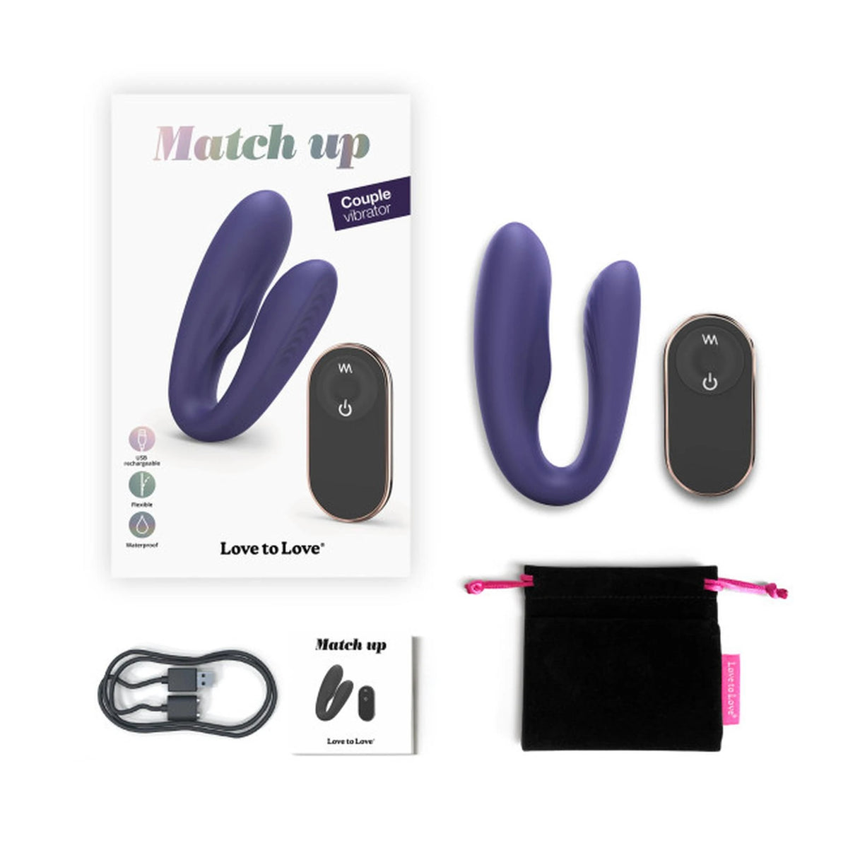 Clitoral stimulator Midnight 9 functions – remote control, rechargeable | Love to Love