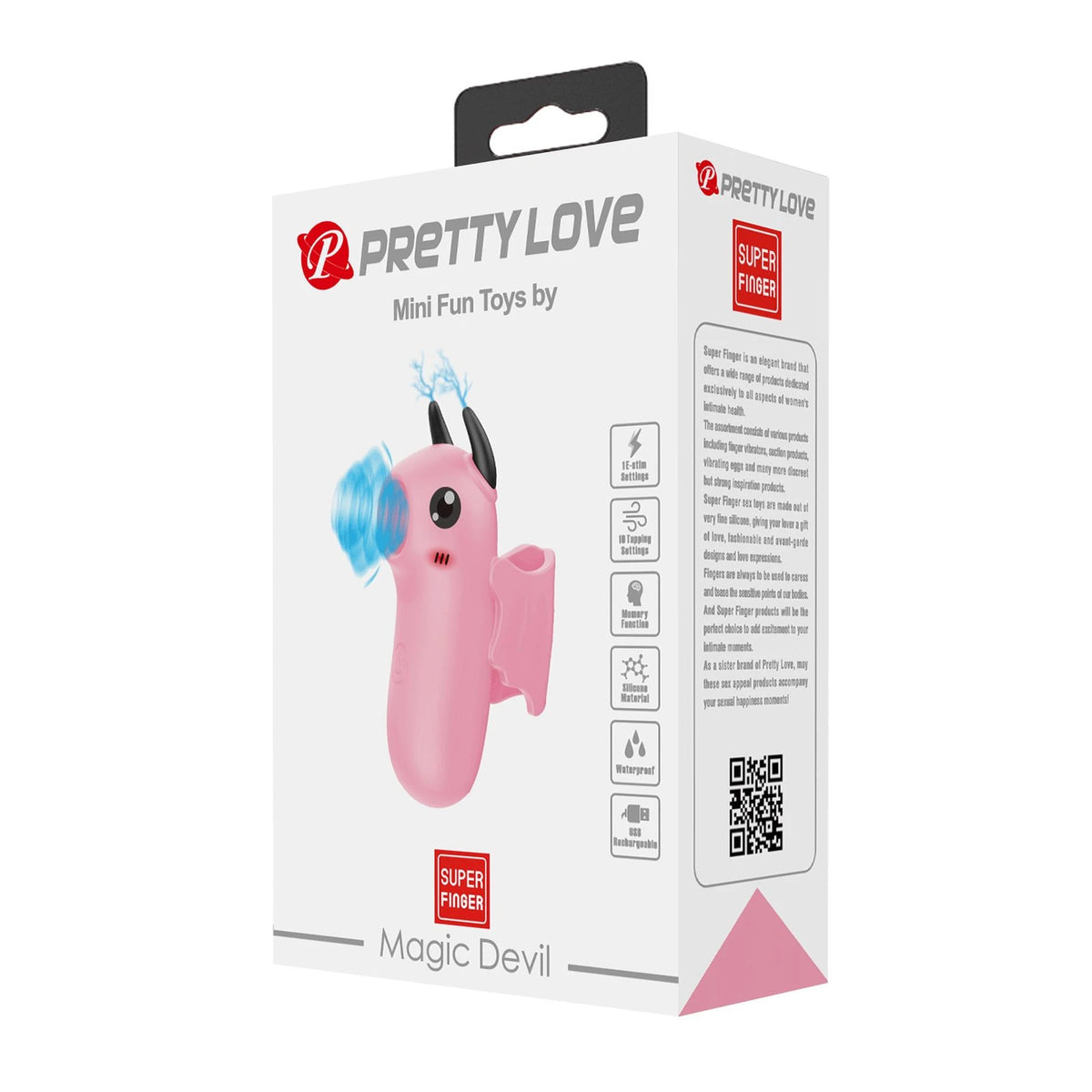 Stimolatore clitorideo Magic Devil 10 electric shock 10 funzioni – a spinta BI-300070-1 | Pretty Love