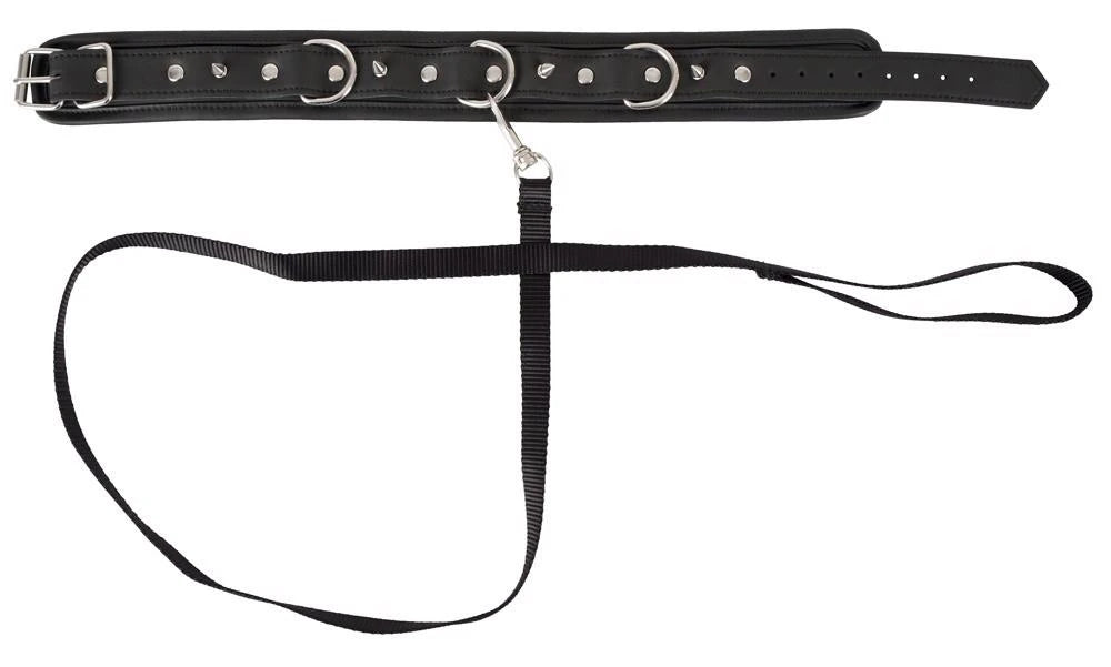 Atadura bondage Collar and Leash – negra | Vegan Fetish