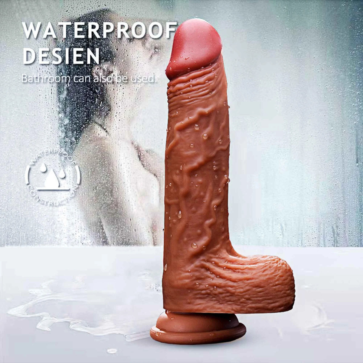 Vibromasseur réaliste Rotate Telescopic – avec télécommande, rechargeable, nude | Favorites