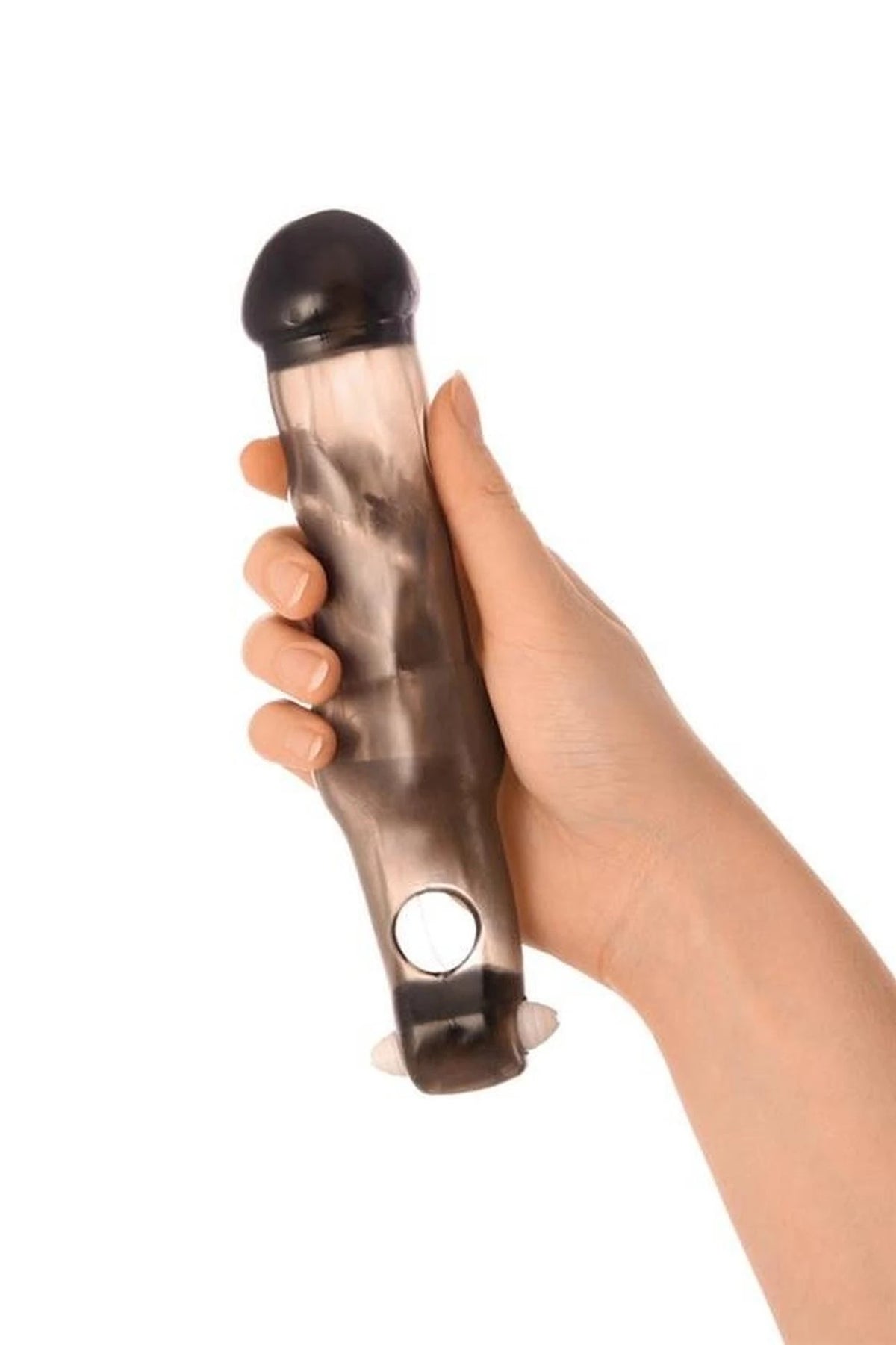 Capa para pénis xToyFa XLover increase – vibratória, preta