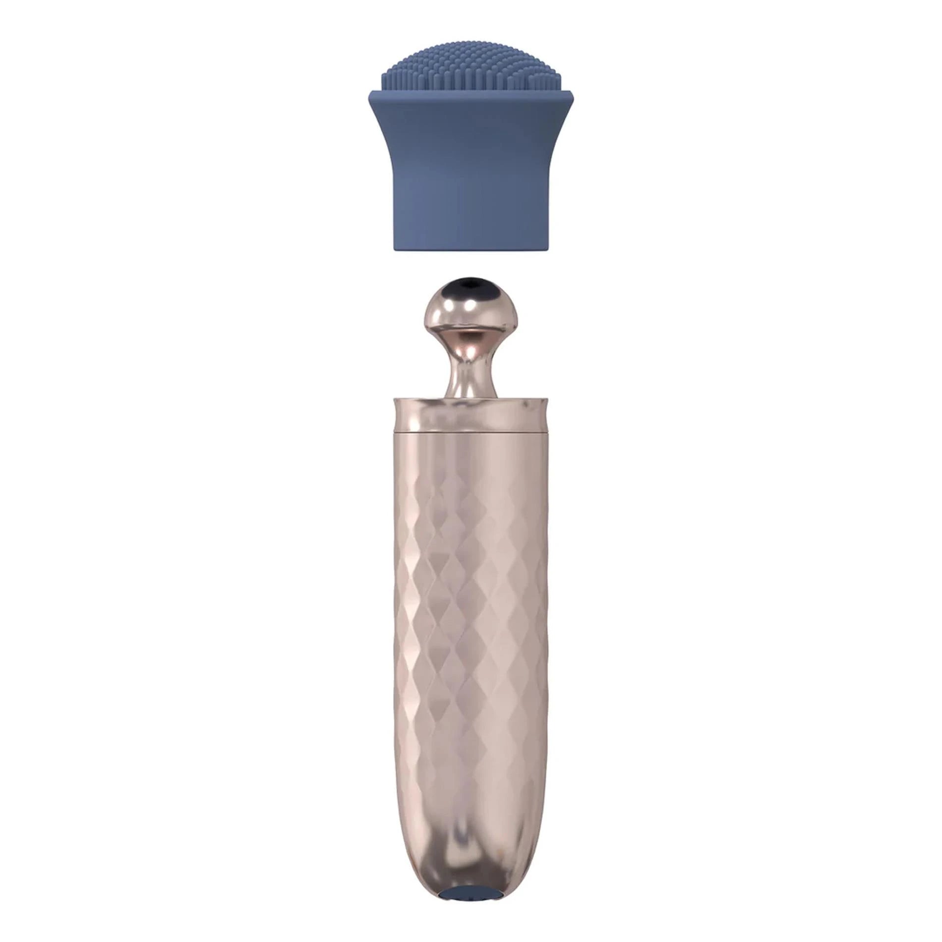 The Thrill - 10 Speed Interchangeable Vibrator - Blue