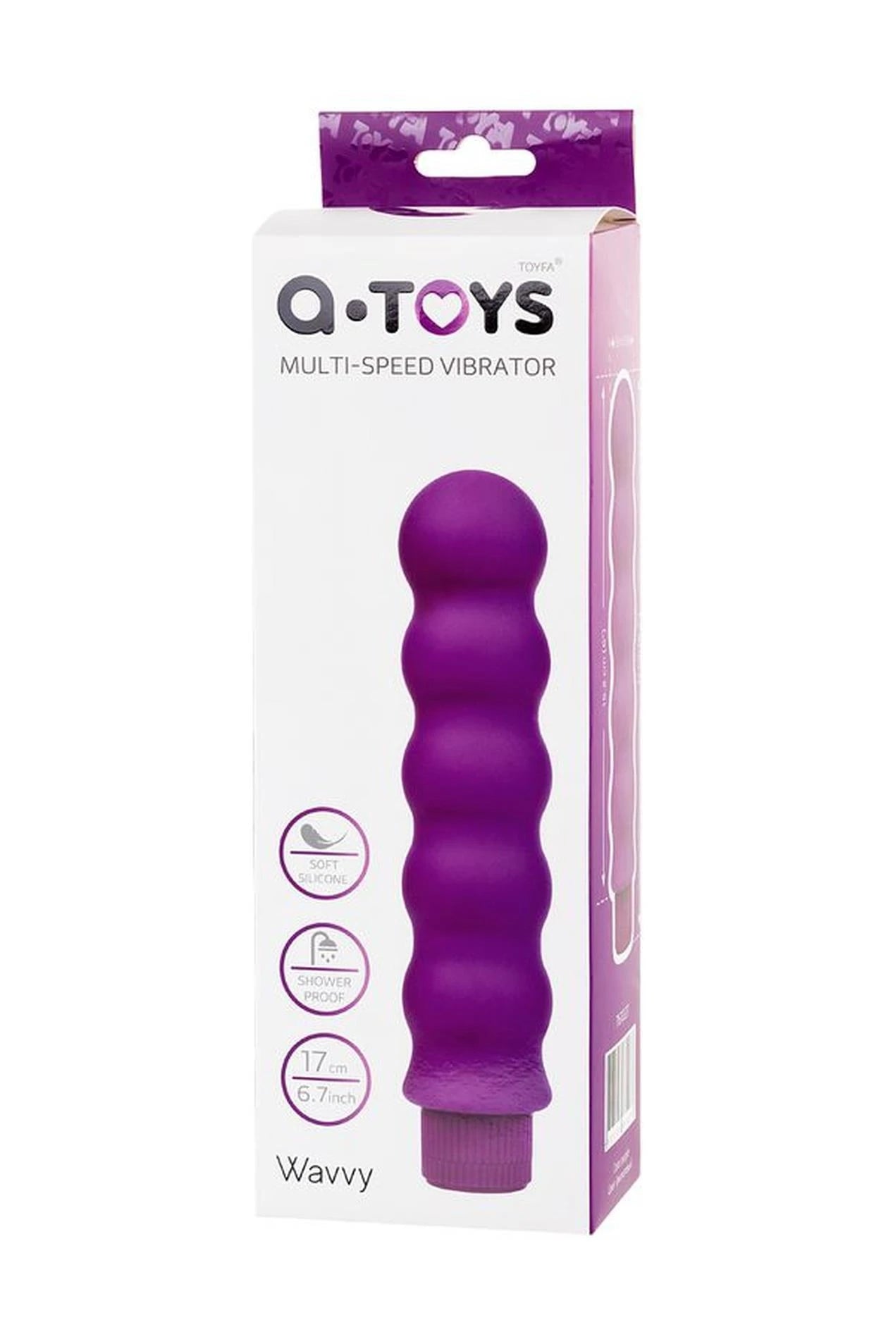 A-TOYS, Vibrateur, Silicone, Violet, 17 cm