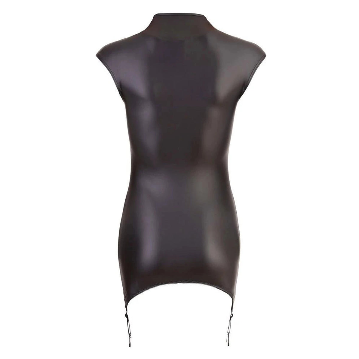 Robe – à zip, avec porte-jarretelles, noire | Cottelli PARTY