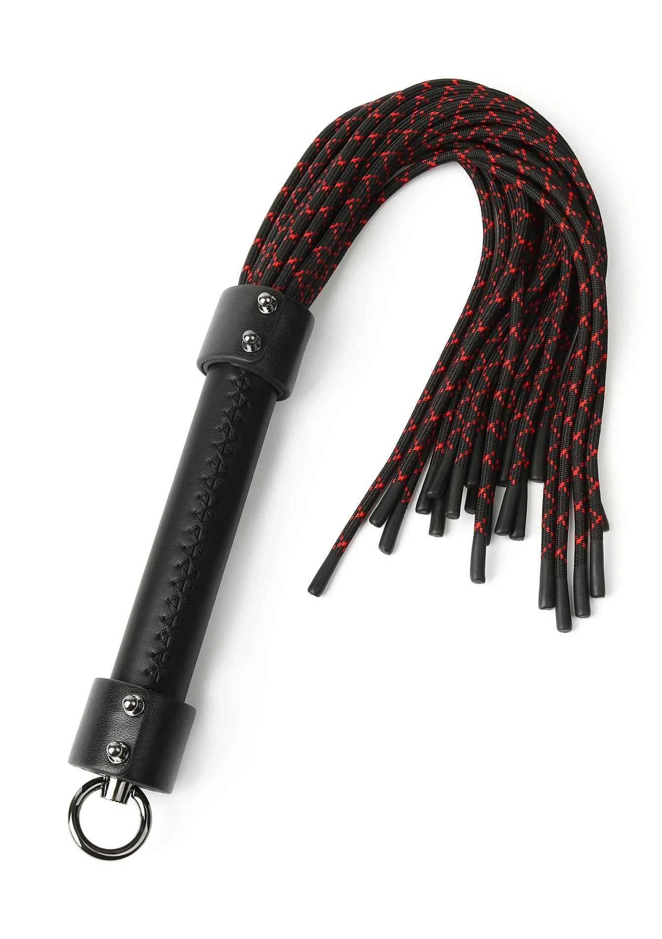 Fouet en cuir véritable à nœud