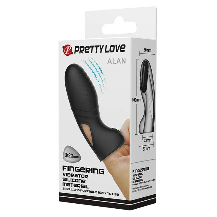 Vibrador de dedo Alan – negro | Pretty Love