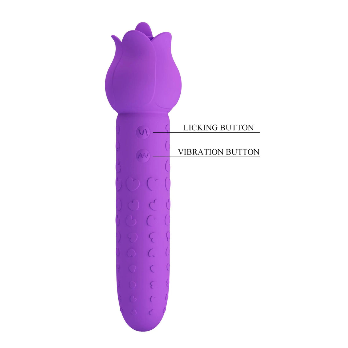 Stimolatore clitorideo Dannell Extreme 16.3 cm – ricaricabile, viola | Pretty Love
