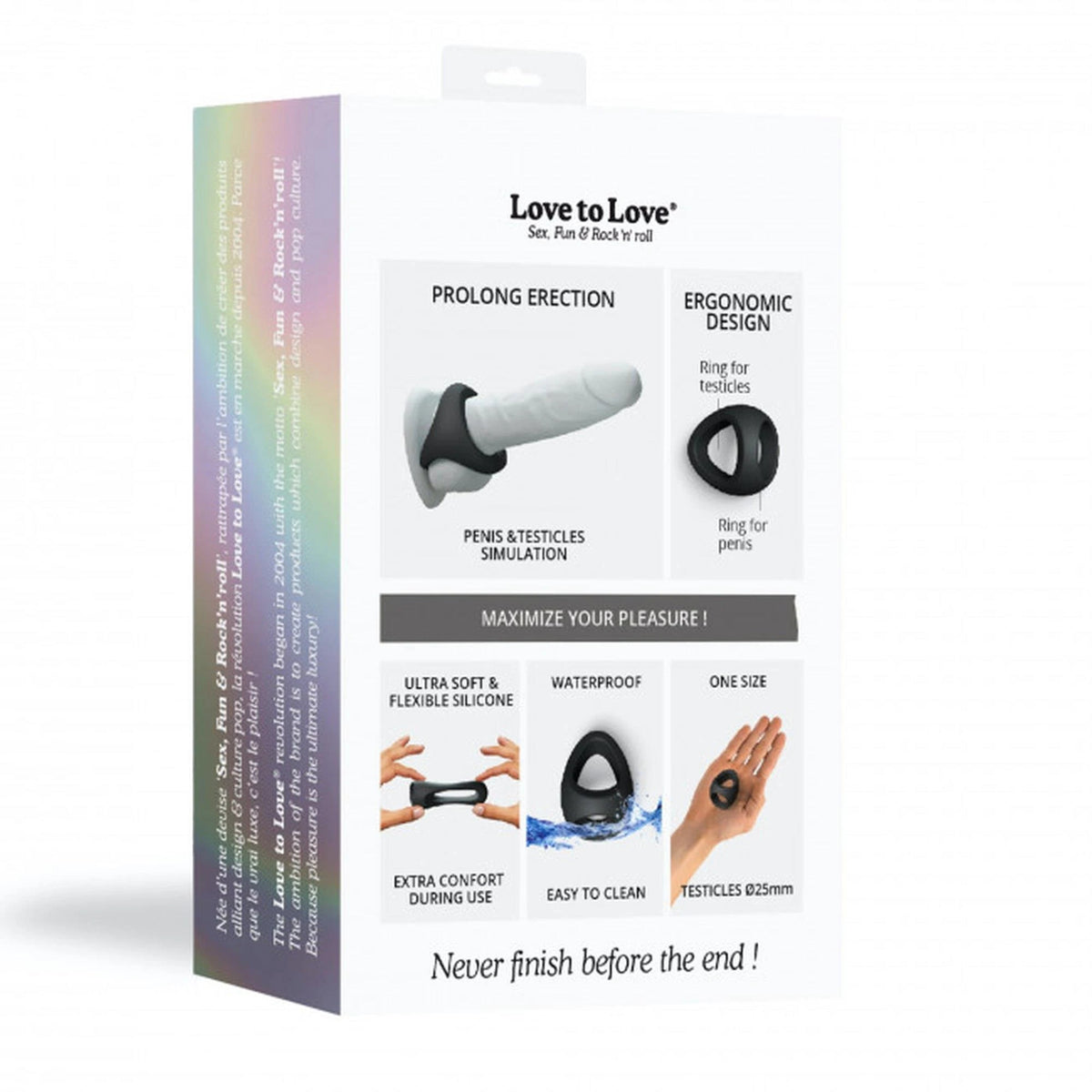 Anillo para el pene Onyx – negro 80-6032312 | Love to Love