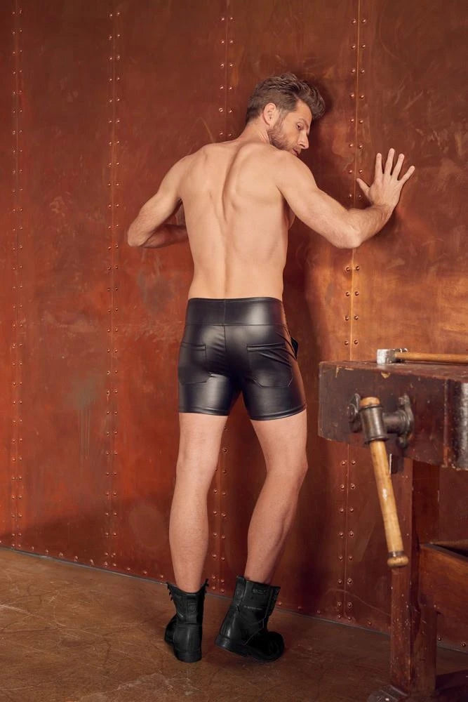 Boxer homme – à zip, taille haute, noir | NEK