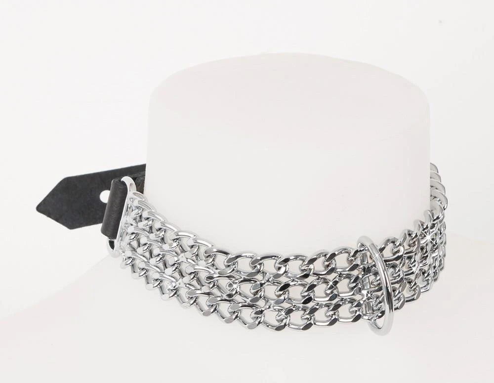 Collier ras du cou en cuir