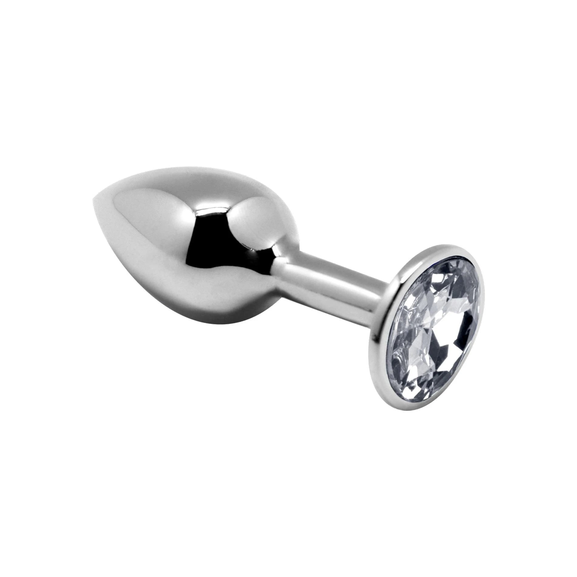 Mini plug anal en métal M transparent
