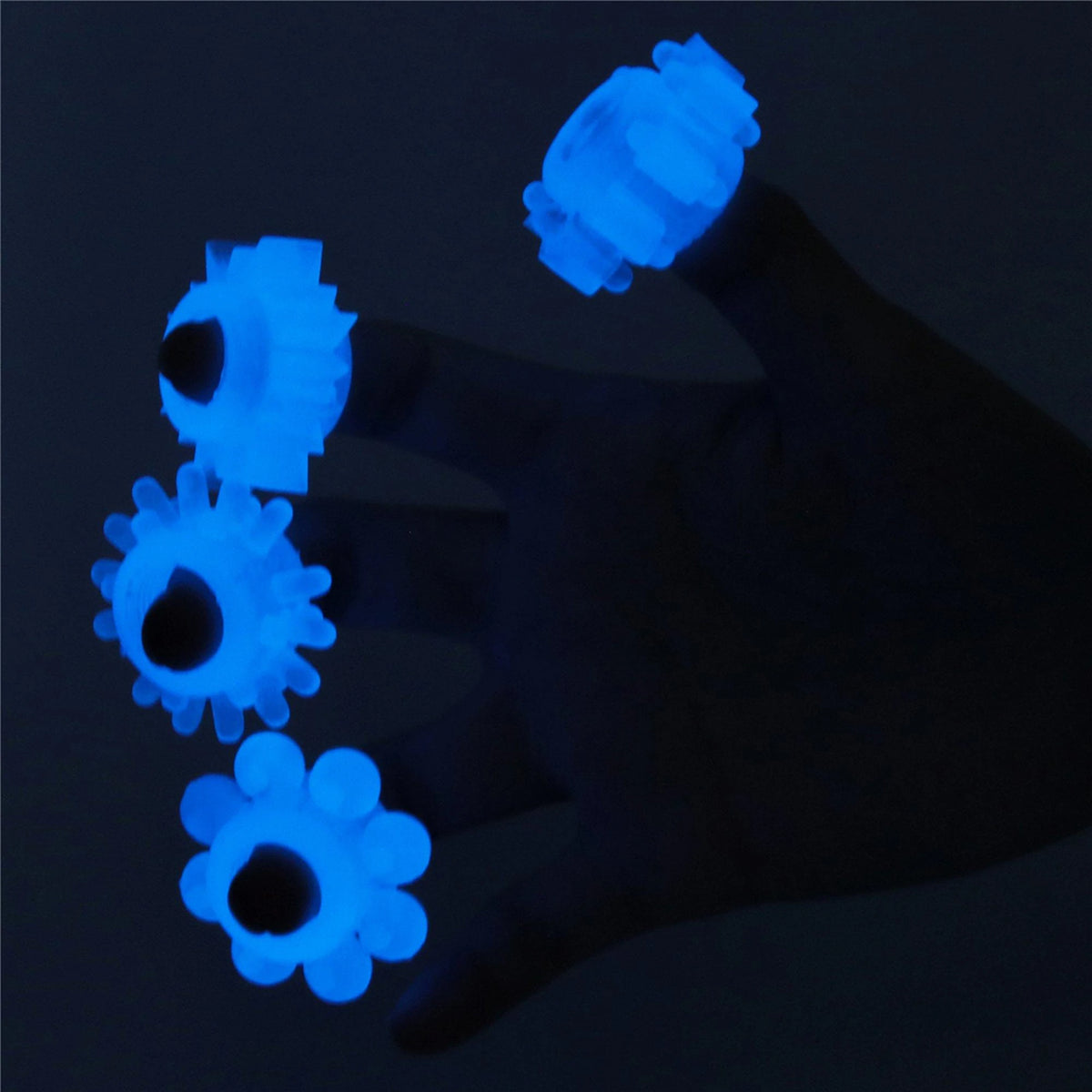 Anello fallico Lumino Play – vibrante, blu 10-LV343011 | Lovetoy