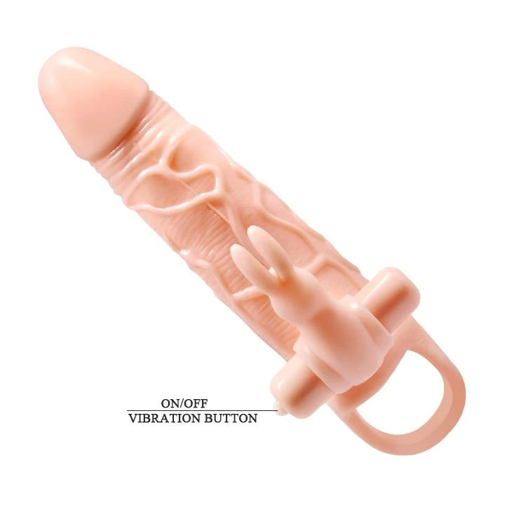 Penishülle Brave Vibraton 10 Funktionen – vibrierend, hautfarben | Pretty Love