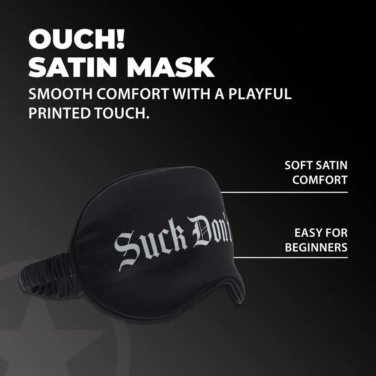 Maschera Suck Don't Bite Printed – nera | Ouch!