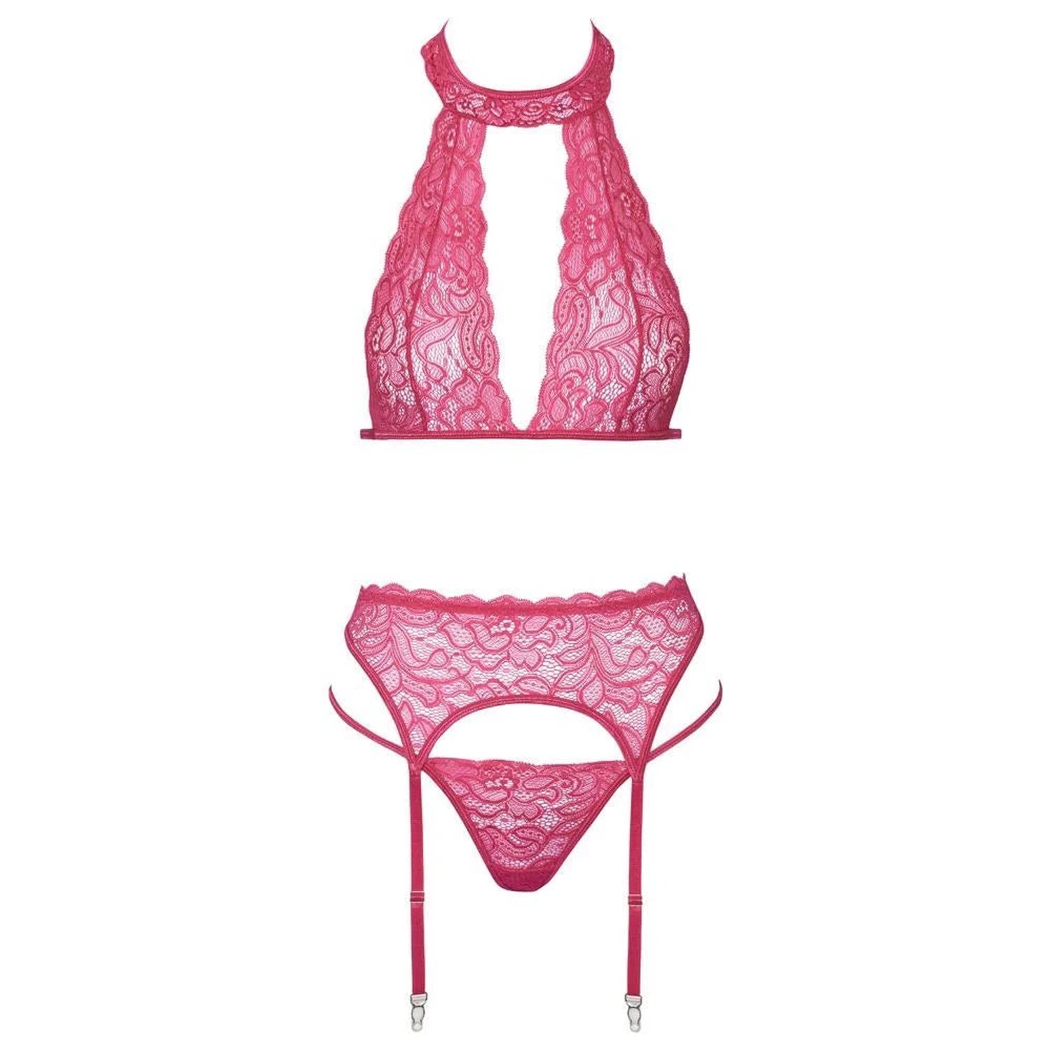 Ensemble Soutien-Gorge Porte-Jarretelles S/M