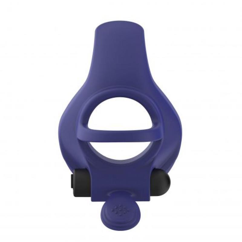 Anello fallico Gladiator 10 funzioni – ricaricabile, vibrante, blu