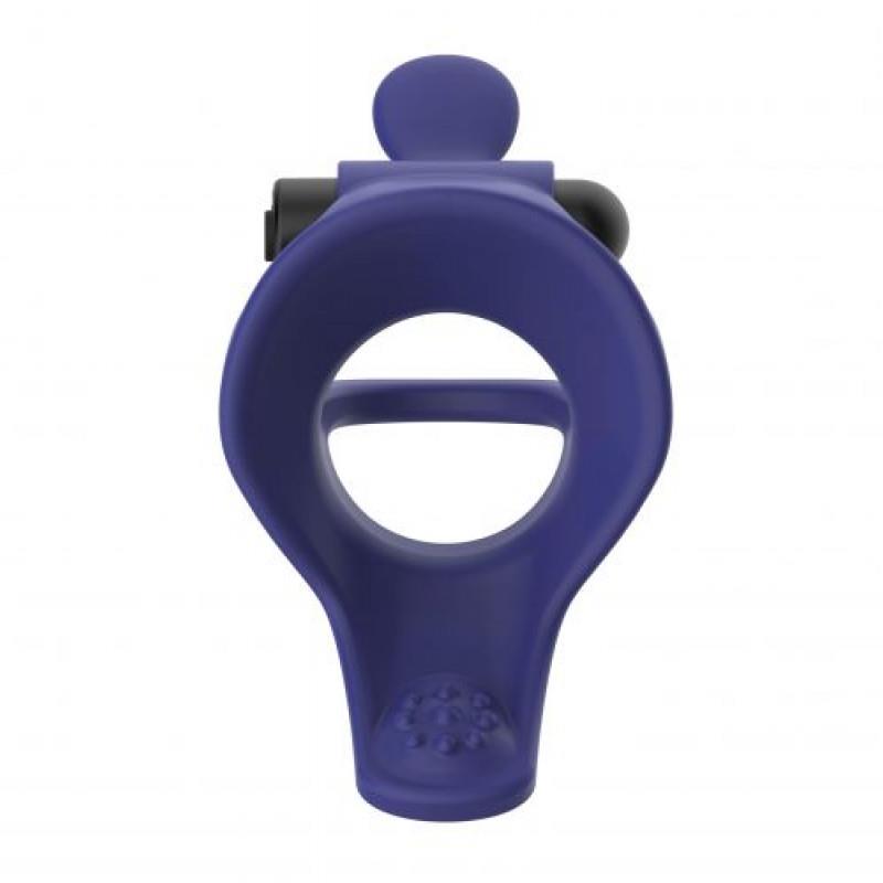 Anello fallico Gladiator 10 funzioni – ricaricabile, vibrante, blu