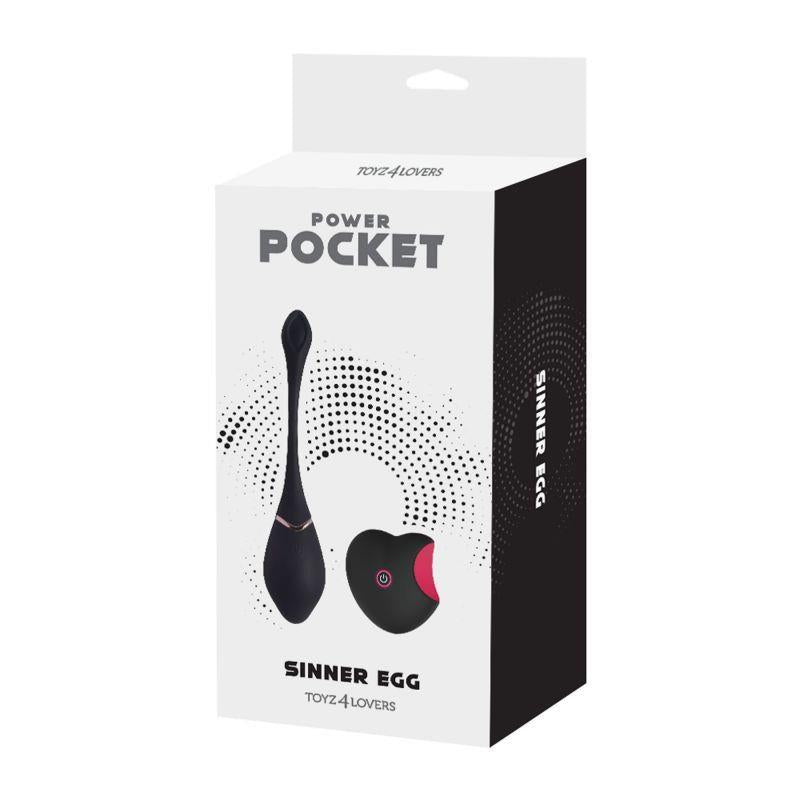 Huevo vibrador Ovulo senza fili Toyz4Lovers – con mando a distancia, negro 1-00802957