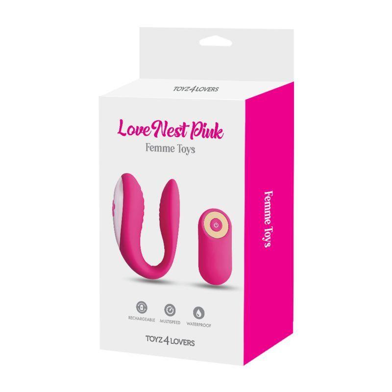 Vibrador punto G Nest – con mando a distancia, morado