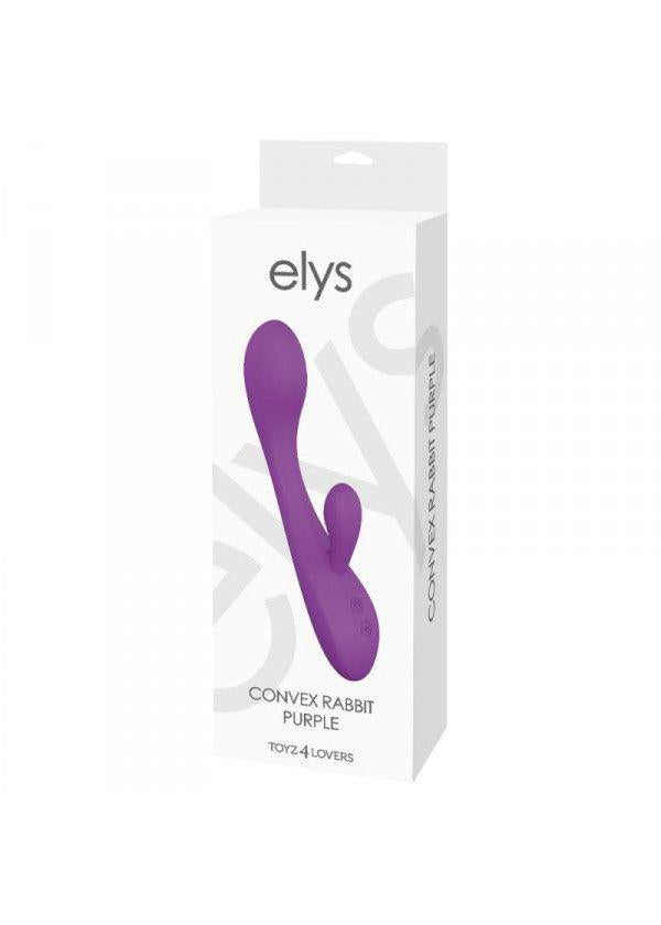 Vibrador rabbit Convex – recargable, morado | Elys