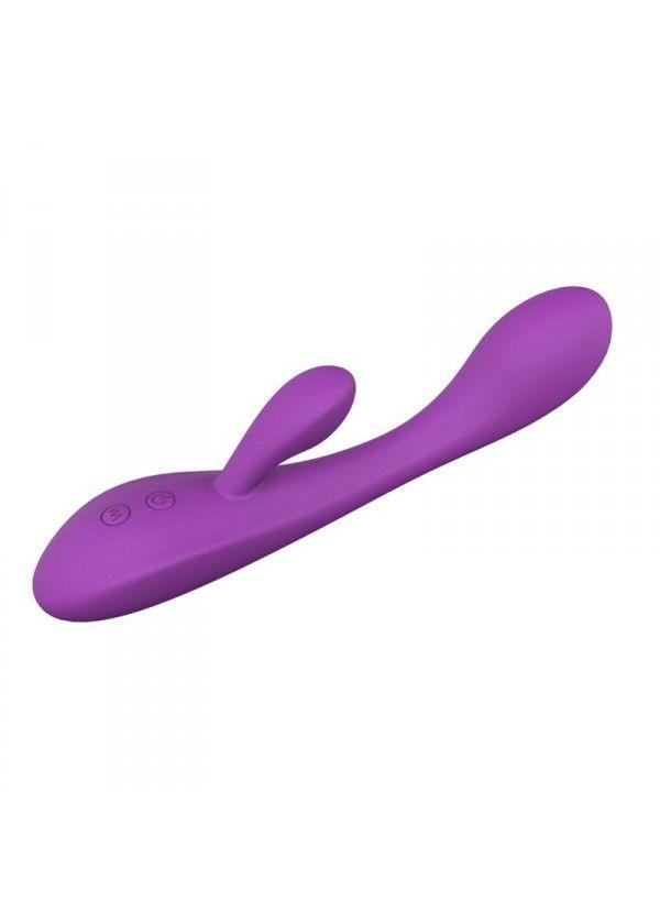 Vibrador rabbit Convex – recargable, morado | Elys