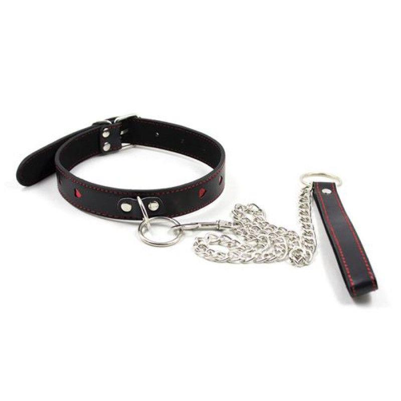 Entrave bondage Easy Collar Leash – noire