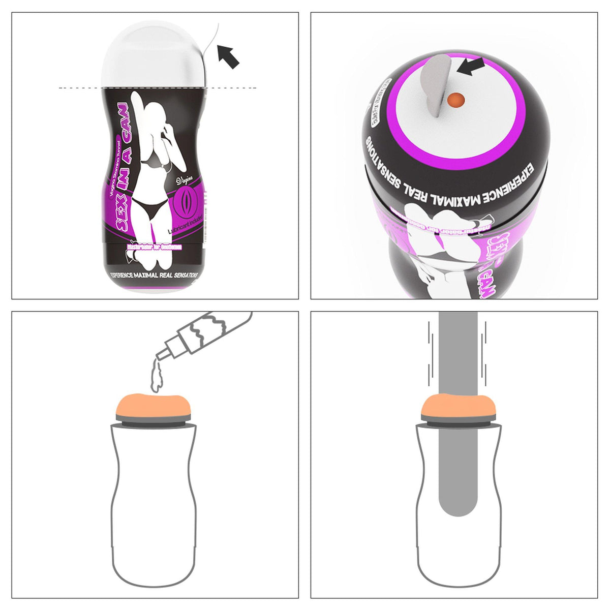 Masturbatore Can Stamina Tunnel 16 cm – vibrante, in cyberskin, nude 10-3600507-01 | Lovetoy