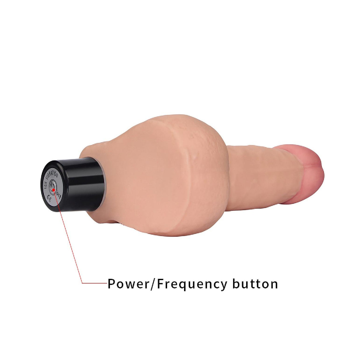 Gode 8″ Softee 10 vitesses – vibrant, nude 17 cm | Lovetoy