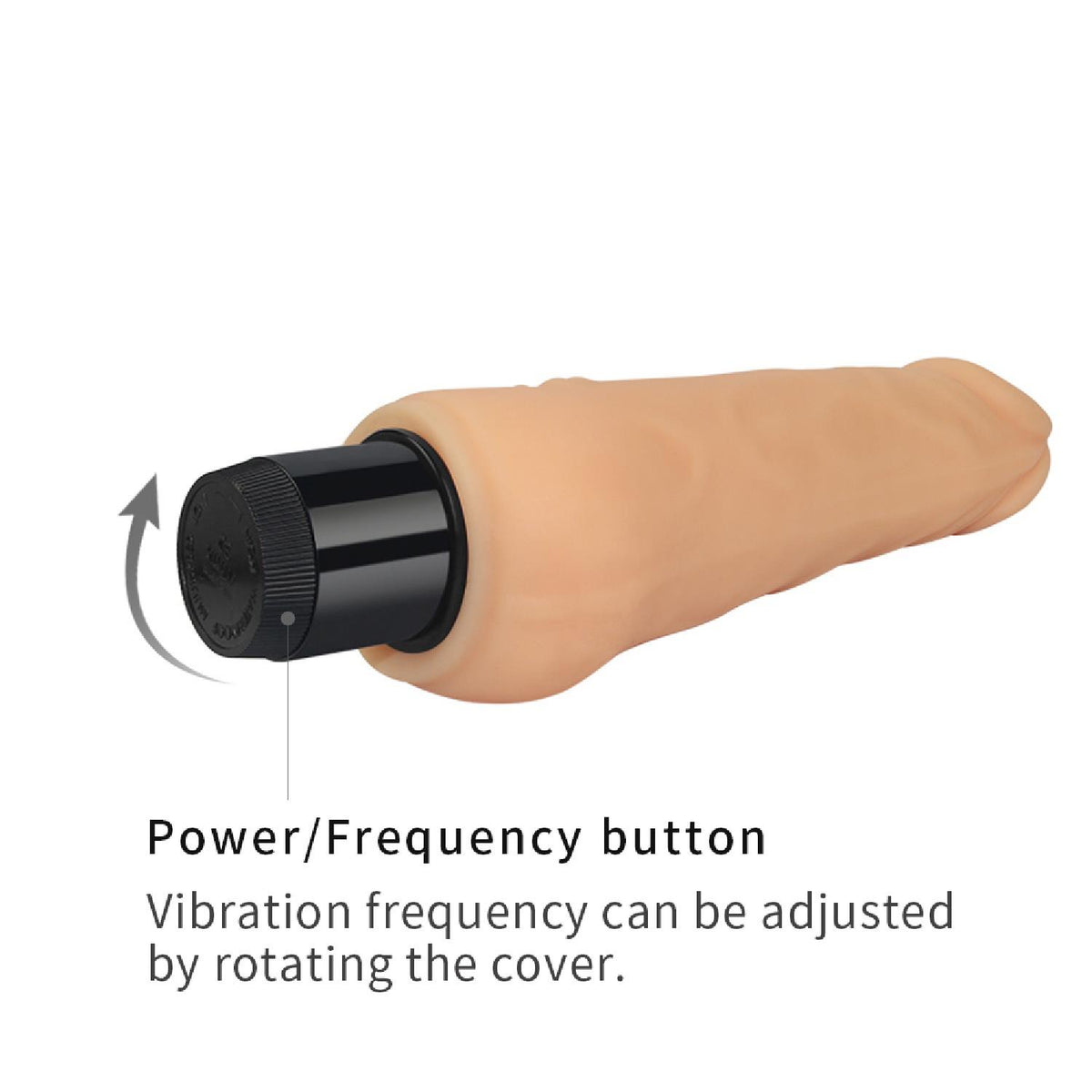Realistic vibrator Xtreme Feel Cyberskin 19 cm – nude 10-LV1004 | Lovetoy
