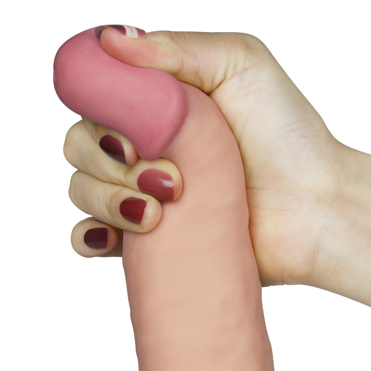 Realisztikus vibrátor 8.8″ Dude 10 sebesség – tapadókorongos, testszínű 20 cm | Lovetoy